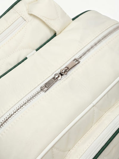 Padded paddle sleeve detail on Rally All Day Duffle in White