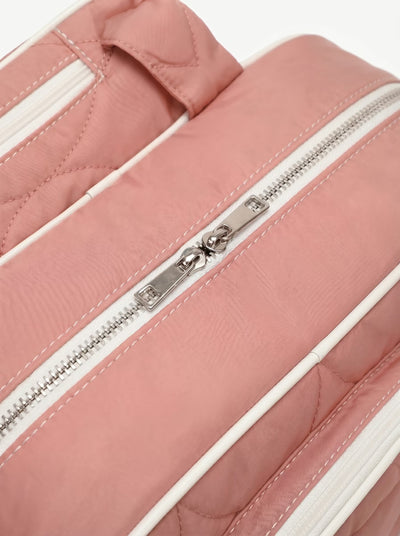 Padded paddle sleeve detail on Rally All Day Duffle in Pink