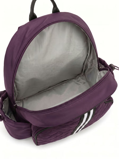 Inside view of Rally Cross Body Backpack, fits 2 paddles, water bottle, change of clothes and balls