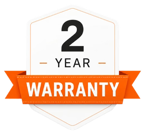 2 year warranty badge