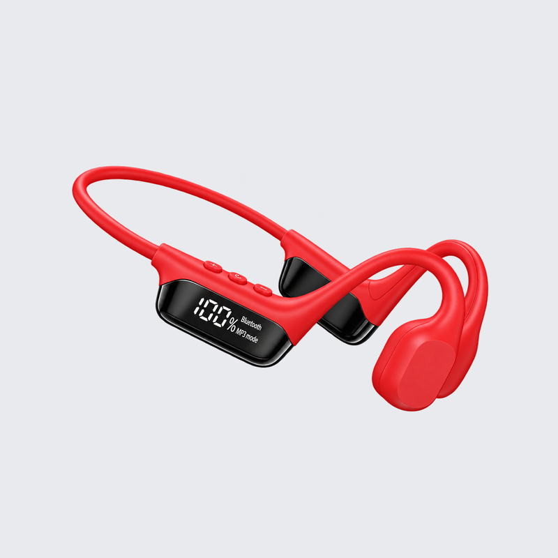 Rally Audio™ – Open-Ear Cycling Headphones in Red