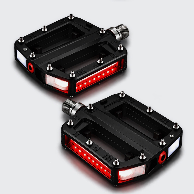 Rally LED Pedals™ – 360° Visibility Bike Pedals in Black
