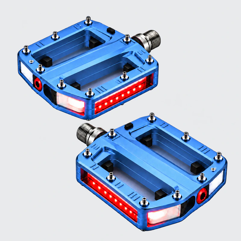Rally LED Pedals™ – 360° Visibility Bike Pedals in Blue